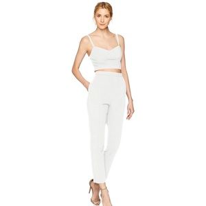 Black Halo Mayka 2-piece jumpsuit white size 0